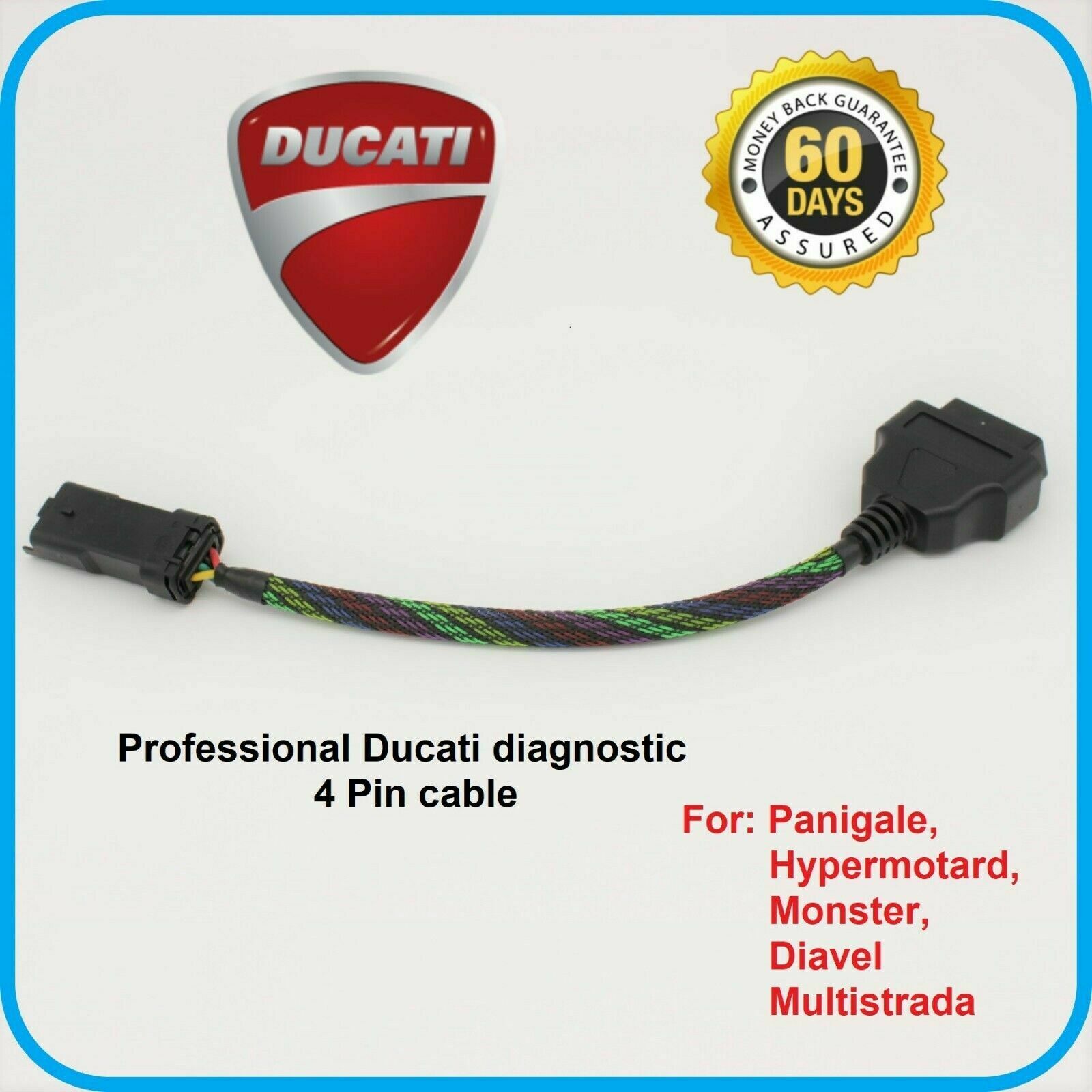 Adaptateur moto Ducati 4 broches vers OBD2