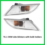 VW T6.1 Side Indicator Blinkers – Pair (Left + Right) – OEM with Bulb Holders