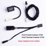 Opening Tailgate FROM INSIDE for Ford transit custom V710 camper conversion